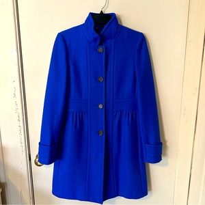Cobalt Blue JCrew Lady Coat - Size 6